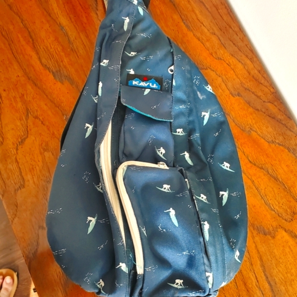 Kavu Rope Sling Bag, rare surfer print